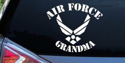 Air Force Grandma Military Car or Truck Window Decal Sticker