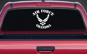 Air Force Grandma Military Car or Truck Window Decal Sticker