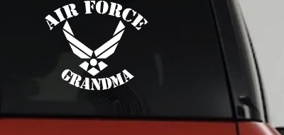 Air Force Grandma Military Car or Truck Window Vinyl Decal Sticker