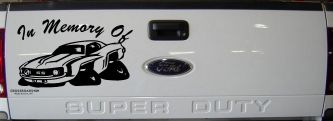 In Memory Of Camaro Car or Truck Window Decal Sticker (Black)