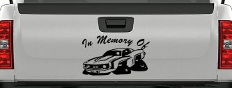 In Memory Of Camaro Car or Truck Window Decal Sticker (Black)