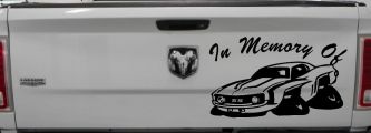 In Memory Of Camaro Car or Truck Window Decal Sticker (Black)