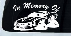 In Memory Of Camaro Car or Truck Window Decal Sticker