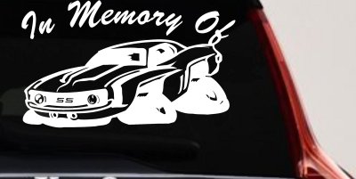 In Memory Of Camaro Car or Truck Window Vinyl Decal Sticker