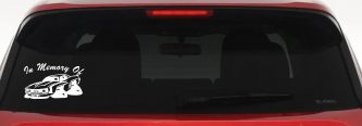 In Memory Of Camaro Car or Truck Window Decal Sticker (White)