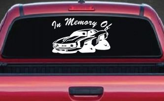 In Memory Of Camaro Car or Truck Window Decal Sticker