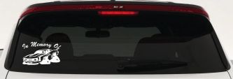 In Memory Of Camaro Car or Truck Window Decal Sticker (White)