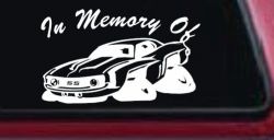 In Memory Of Camaro Car or Truck Window Decal Sticker