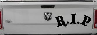 R.I.P Rest In Peace In Memory Of Car or Truck Window Decal Sticker (Black)