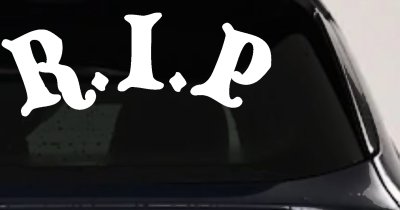R.I.P Rest In Peace In Memory Of Car or Truck Window Vinyl Decal Sticker