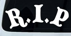 R.I.P Rest In Peace In Memory Of Car or Truck Window Decal Sticker