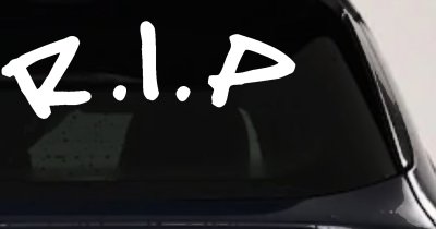 R.I.P Rest In Peace In Memory Of Car or Truck Window Vinyl Decal Sticker