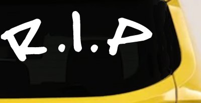 R.I.P Rest In Peace In Memory Of Car or Truck Window Vinyl Decal Sticker