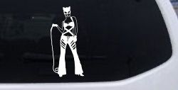 Cat Woman with Whip Car or Truck Window Decal Sticker