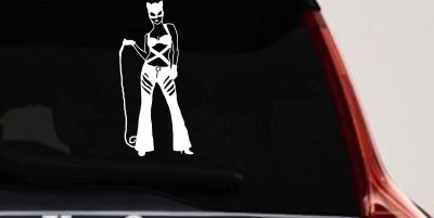 Cat Woman with Whip Car or Truck Window Vinyl Decal Sticker