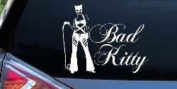 Cat Woman Bad Kitty Car or Truck Window Decal Sticker