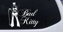 Cat Woman Bad Kitty Car or Truck Window Decal Sticker