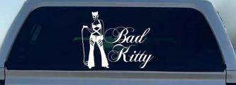 Cat Woman Bad Kitty Car or Truck Window Decal Sticker