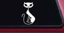Slim Cat Car or Truck Window Decal Sticker