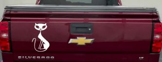 Slim Cat Car or Truck Window Vinyl Decal Sticker