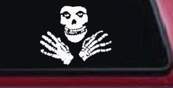 Crimson Ghost Skulls Car or Truck Window Decal Sticker