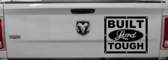 Built Lord Tough Christian Car or Truck Window Decal Sticker (Black)