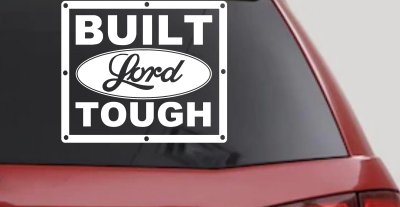 Built Lord Tough Christian Car or Truck Window Vinyl Decal Sticker