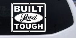 Built Lord Tough Christian Car or Truck Window Decal Sticker