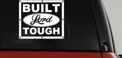 Built Lord Tough Christian Car or Truck Window Vinyl Decal Sticker