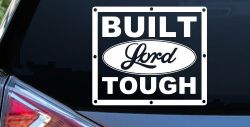 Built Lord Tough Christian Car or Truck Window Decal Sticker