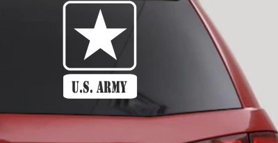 US ARMY LOGO Military Car or Truck Window Vinyl Decal Sticker