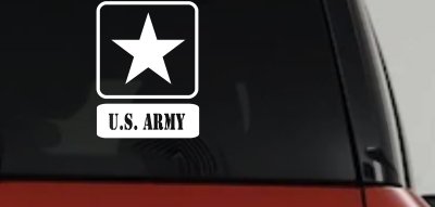 US ARMY LOGO Military Car or Truck Window Vinyl Decal Sticker