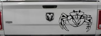 Crab Car or Truck Window Decal Sticker (Black)
