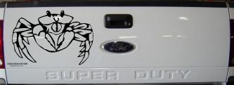 Crab Car or Truck Window Vinyl Decal Sticker (Black)