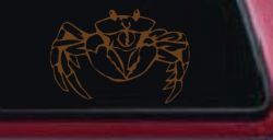 Crab Car or Truck Window Decal Sticker (Copper)