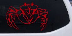 Crab Car or Truck Window Vinyl Decal Sticker (Red)