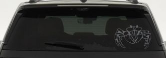 Crab Car or Truck Window Decal Sticker (Silver)