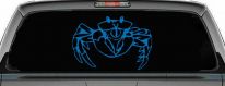 Crab Car or Truck Window Vinyl Decal Sticker (Sky Blue)