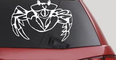 Crab Car or Truck Window Vinyl Decal Sticker
