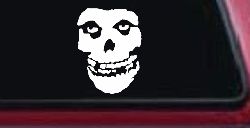 Crimson Ghost Skull Car or Truck Window Decal Sticker