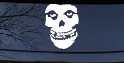 Crimson Ghost Skull Car or Truck Window Decal Sticker