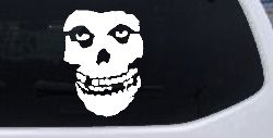 Crimson Ghost Skull Car or Truck Window Decal Sticker