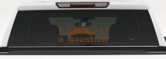 I Mustache U A Question Funny Car or Truck Window Vinyl Decal Sticker (Copper)