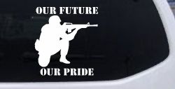 Our Future Our Pride Military Car or Truck Window Decal Sticker