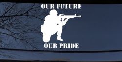 Our Future Our Pride Military Car or Truck Window Decal Sticker