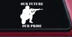 Our Future Our Pride Military Car or Truck Window Decal Sticker