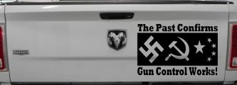 Gun Control Works Anti Gun Control 2nd Amendment Car or Truck Window Decal Sticker (Black)