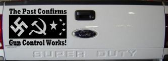 Gun Control Works Anti Gun Control 2nd Amendment Car or Truck Window Decal Sticker (Black)