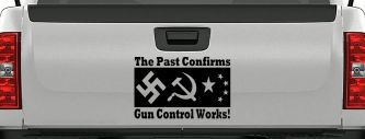 Gun Control Works Anti Gun Control 2nd Amendment Car or Truck Window Decal Sticker (Black)