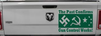 Gun Control Works Anti Gun Control 2nd Amendment Car or Truck Window Vinyl Decal Sticker (Dark Green)